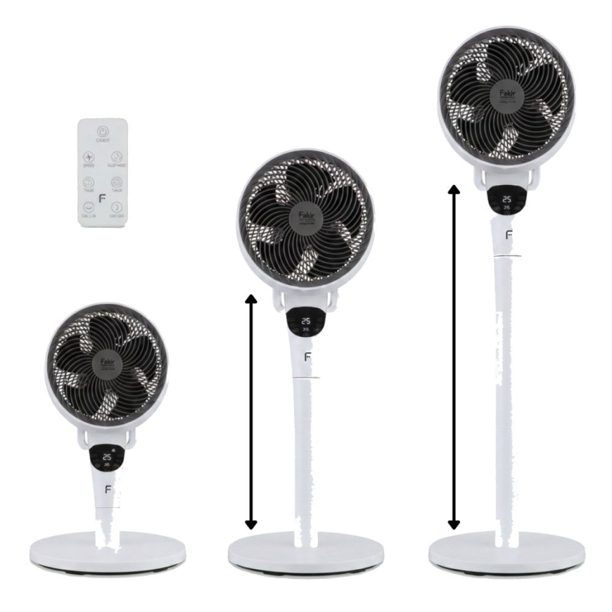 ПРЕСТИЖ VC 550 белый 2в1 Настольный и Напольный Вентилятор