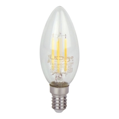 LED spuldze E14 5W 2700K 600lm 220-240V FILAMENT C35 CANDLE DIMMABLE LED line LITE