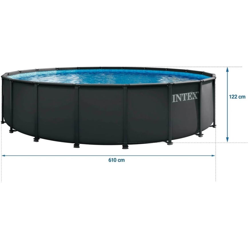 Sodo stelažinis baseinas 610 x 122 cm 11 vnt. rinkinys INTEX 26334ND – 4