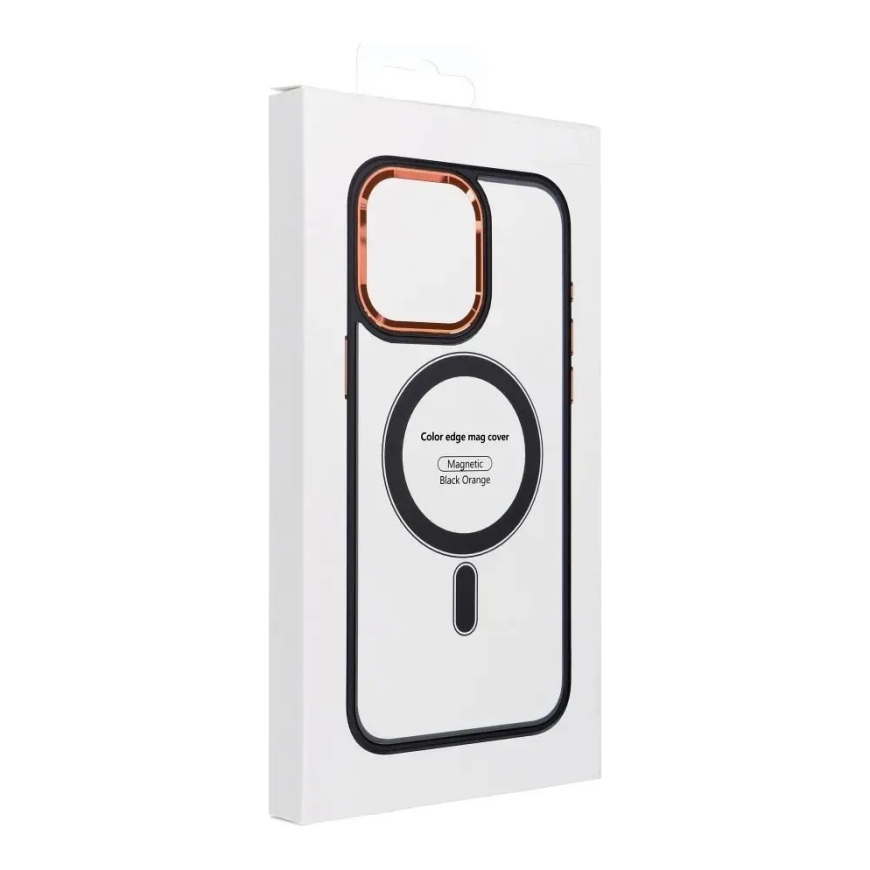 Color Edge Mag maciņš ar MagSafe atbalstu telefonam Samsung Galaxy S26+ (S947) melns zelta krāsā – 5