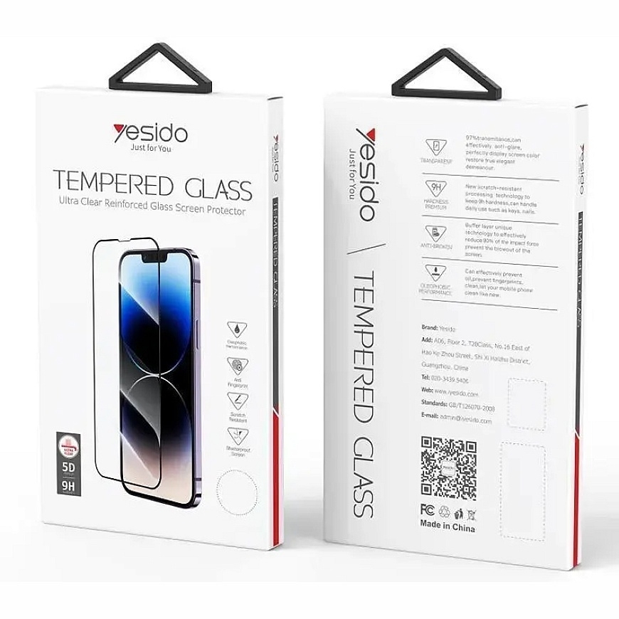 YESIDO 5D aizsargstikls telefona ekrānam Galaxy A14 5G