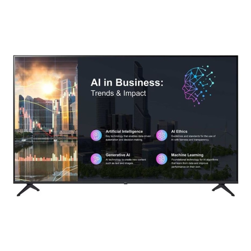 55PK640S0LB | Digitaalne reklaam | 55 " | Maastik | 16/7 | webOS | Wi-Fi | 300 cd/m² | 1000000:1 | 8 ms
