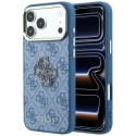 Guess 4G un liels sveķu logo maciņš iPhone 17 Pro / 18 Pro - Gaiši zils Guess 4G un liels sveķu logo maciņš iPhone 17 Pro / 18 Pro - Gaiši zils