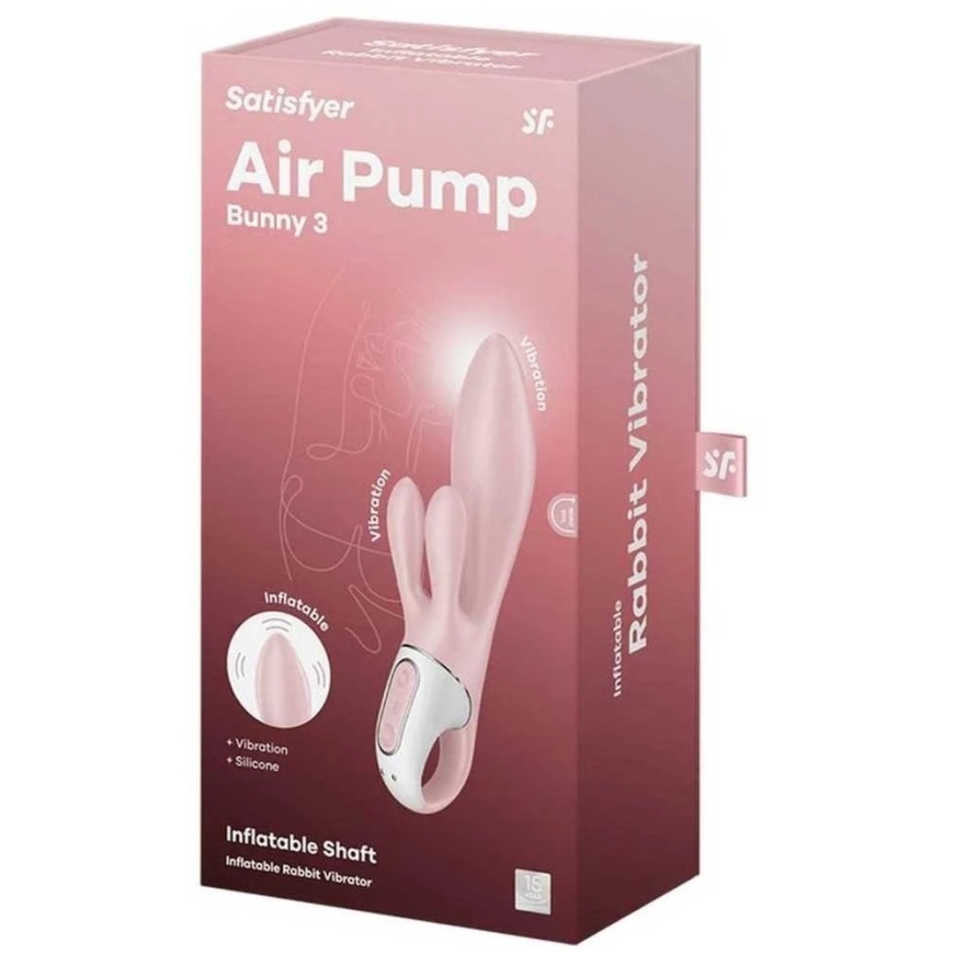 Satisfyer Air Pump Bunny 3 ruusu – 3