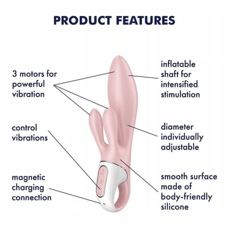 Satisfyer Air Pump Bunny 3 rose – 5