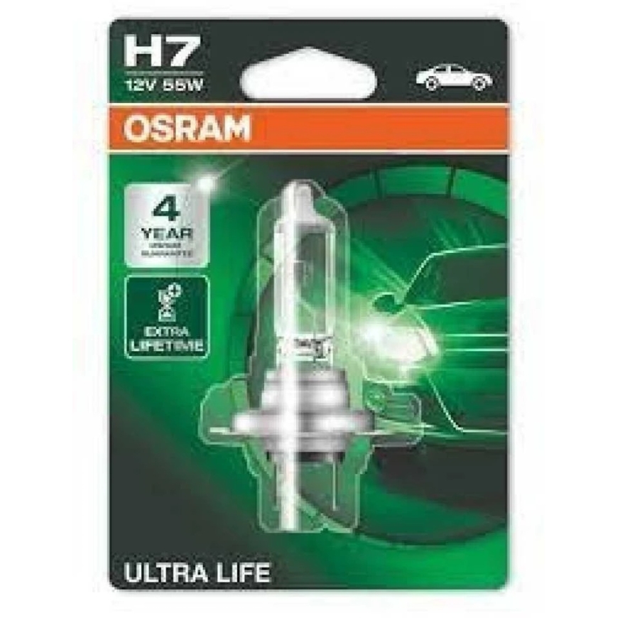 OSRAM Autolamp ULTRA LIFE H7 55W 12V PX26D 1tk – 5