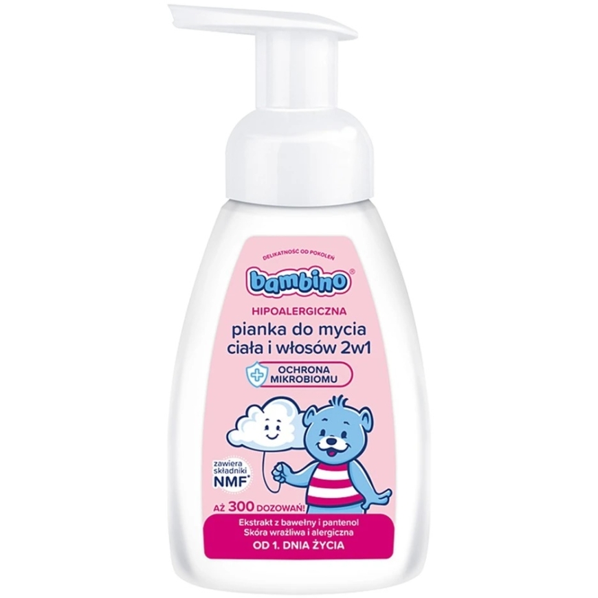 Гипоаллергенная 2 в 1 пена для мытья тела и волос Nivea Baby, 250 мл