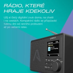 LAMAX RadioVox1 DAB - Портативное DAB+ радио с FM приемником и Bluetooth
