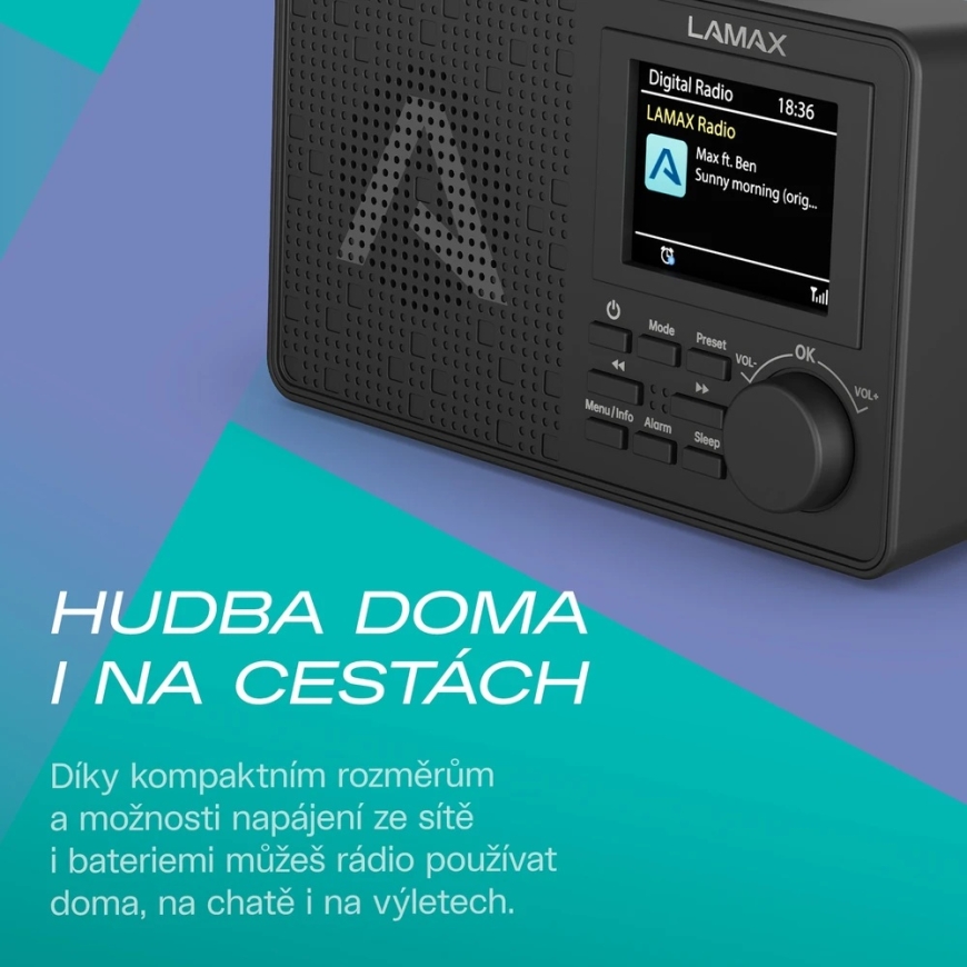 LAMAX RadioVox1 DAB - Portable DAB+ radio with FM receiver and Bluetooth – 3