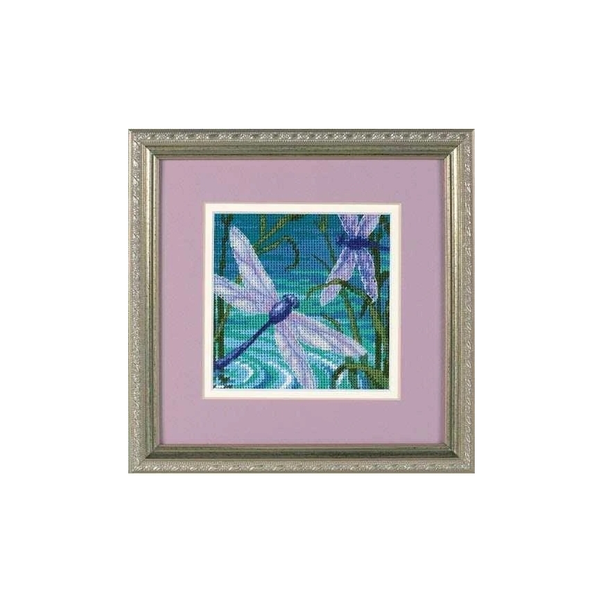 Simplicity Creative Corp Набор для вышивания "Пара стрекоз" 13x13 см D07208