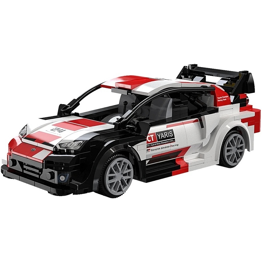 CaDA konstruktoriplokid „Racer“ kaugjuhitav võidusõiduauto „Toyota GR Yaris Rally1 330 osad RC“ – 3