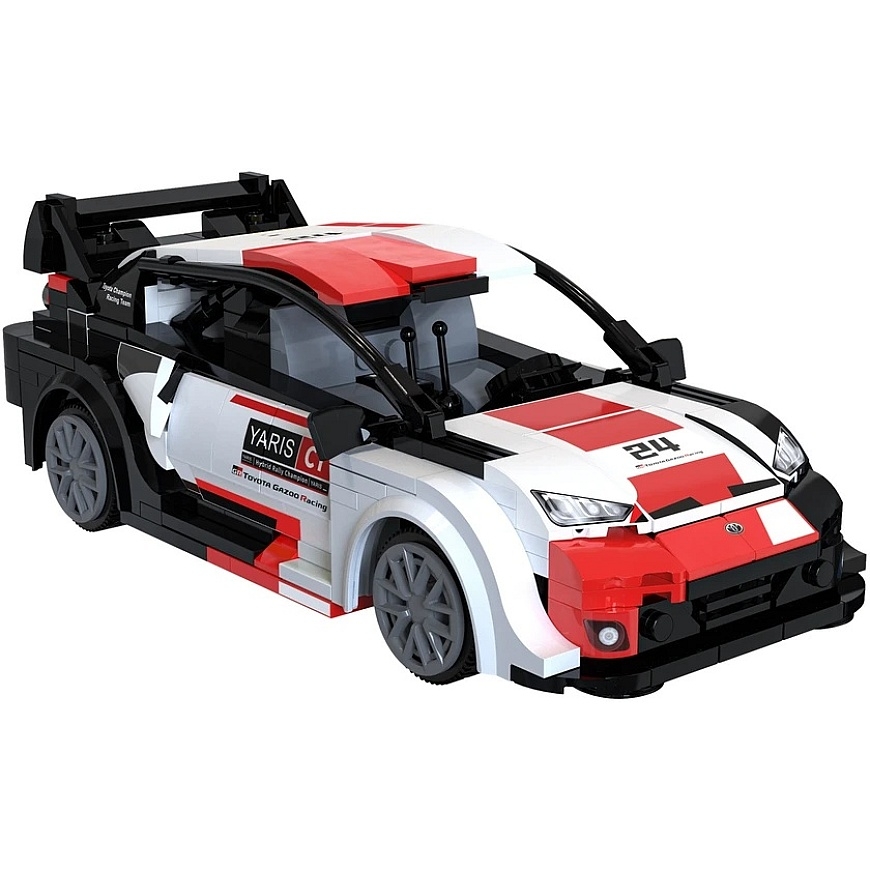 CaDA konstruktora bloki „Racer“ tālvadības sacīkšu automašīna „Toyota GR Yaris Rally1 330 daļas RC" – 4