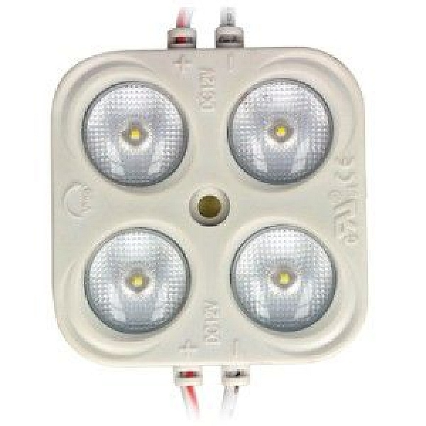 LED modulis 12V 3W 285lm 170 degrees 6500K IP65 4x SMD2835 OSRAM LED 7gadu garantija LED line