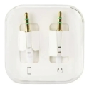 AUX-кабель Jack 3,5 мм (мужской) к Jack 3,5 мм (мужской) BOX 1 м белый