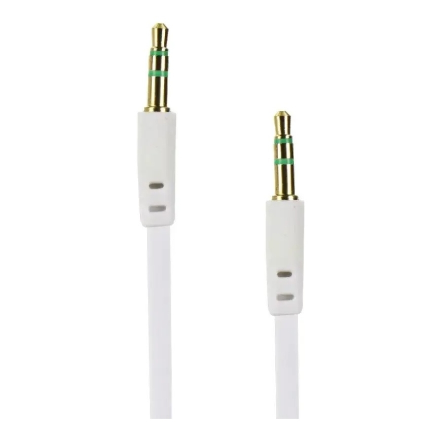 AUX kabelis Jack 3,5 mm (vīrietis) uz Jack 3,5 mm (vīrietis) BOX 1 m balts – 3