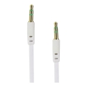 AUX kabelis Jack 3,5 mm (vīrietis) uz Jack 3,5 mm (vīrietis) BOX 1 m balts
