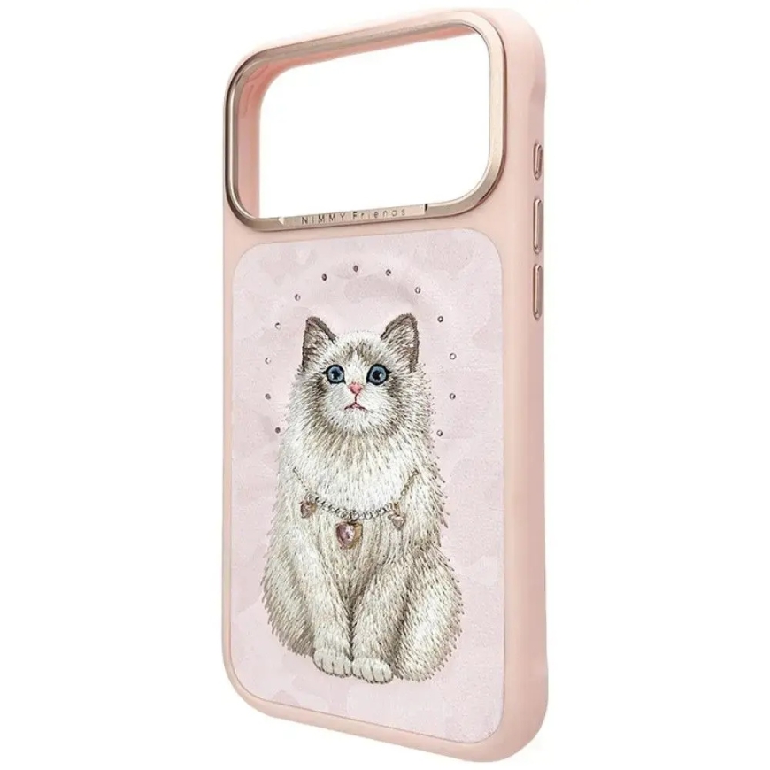 NIMMY case LUCKY FASHION CAT compatible with MagSafe for IPHONE 18 Pro/17 Pro pink