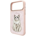 NIMMY maci LUCKY FASHION CAT saderīgs ar MagSafe IPHONE 18 Pro/17 Pro rozā NIMMY maci LUCKY FASHION CAT saderīgs ar MagSafe IPHONE 18 Pro/17 Pro rozā