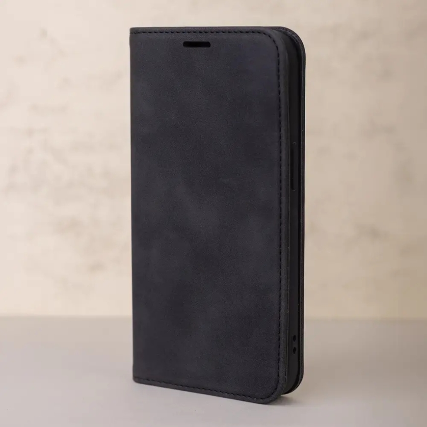 Smart Suede raamatutüüpi telefoni ümbris iPhone 12 | iPhone 12 Pro must – 5