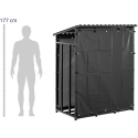 Hillvert Shed Canopy 137x90x171cm Hillvert Shed Canopy 137x90x171cm