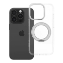 Frame Circle Stand telefoni ümbris alusega ja MagSafe toega iPhone 16 Pro läbipaistev