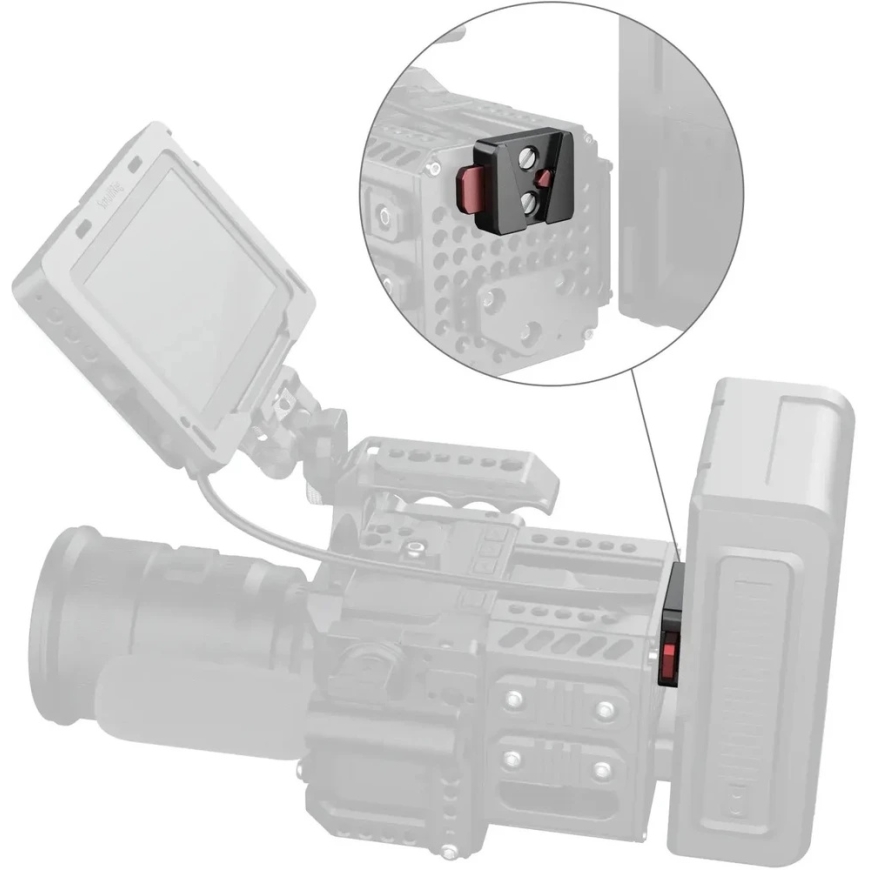 SmallRig 6021 ātras atbrīvošanas V-Lock stiprinājuma plākšņu komplekts – 3