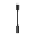 Adapter AUX Type C (male) to Jack 3,5 mm (female) black Adapter AUX Type C (male) to Jack 3,5 mm (female) black