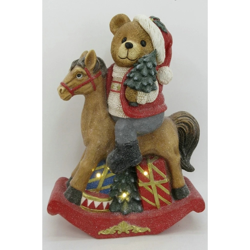 Mondex Since 1986 SANTA LILA Kuju Karu kiiktoolil LED 37,5x19x52,5cm – 2
