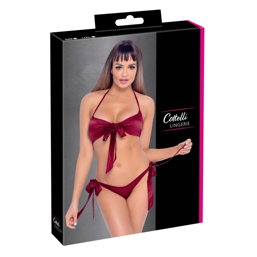 Cottelli rintaliivit ja alushousut punaiset L/XL – 2