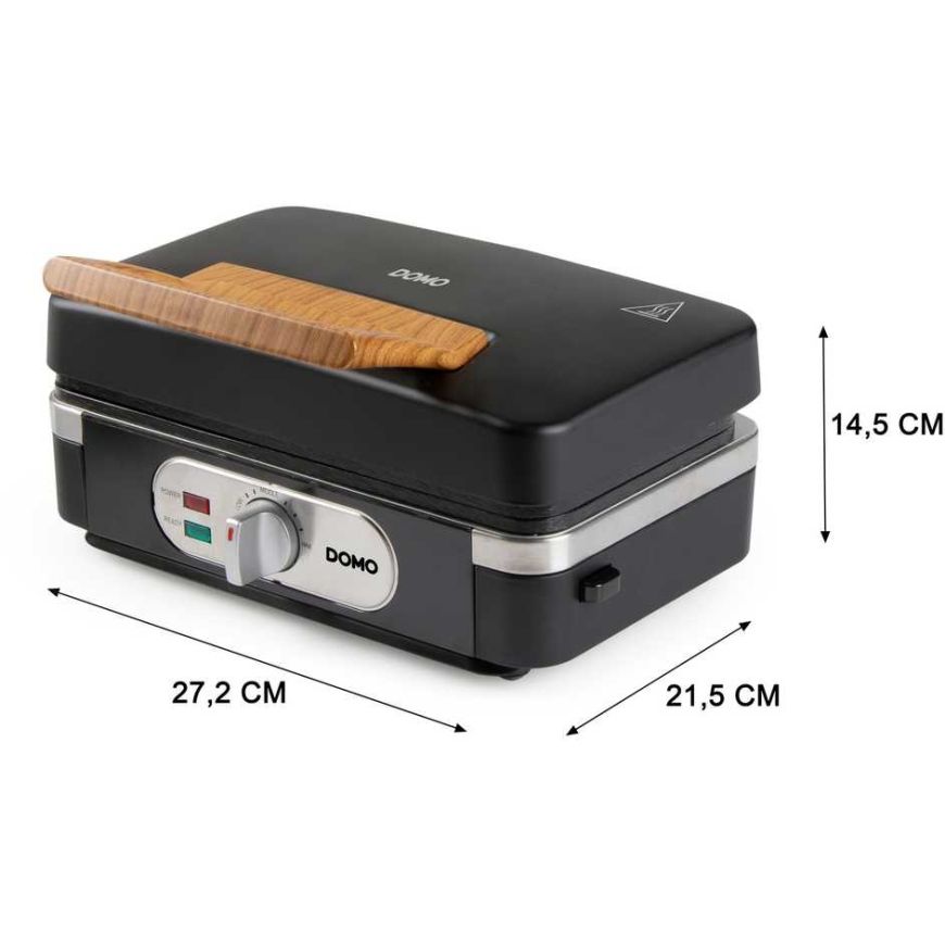 Domo DO9278C 3-in-1 laite, leivänpaahdin, grilli, vohvelipannu, moderni rakenne – 2
