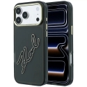 Karl Lagerfeld IML Big Signature Resin Metal Frame ümbris iPhone 18 Pro Max / 17 Pro Max must Karl Lagerfeld IML Big Signature Resin Metal Frame ümbris iPhone 18 Pro Max / 17 Pro Max must