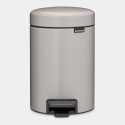 BRABANTIA šiukšlių dėžė su pedalu NewIcon 3 l Soft Grey 252181 (8710755252181)