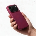 Dėklas iPhone 18 Pro / 17 Pro silikono burgundiška Dėklas iPhone 18 Pro / 17 Pro silikono burgundiška