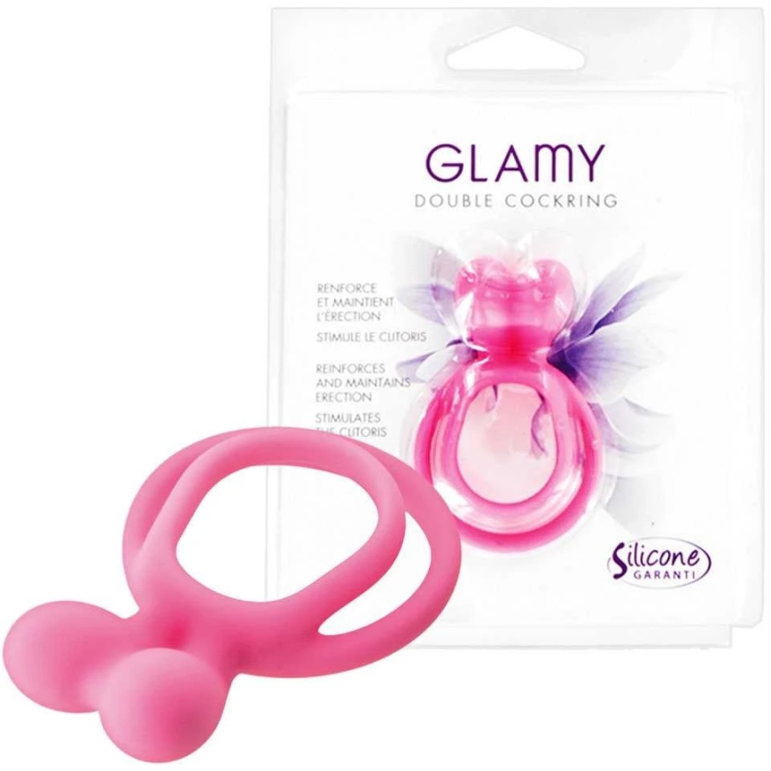 Glamy Kahekordne Roosa Sõrmus – 2