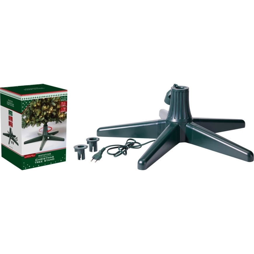 KOOPMAN PLASTIC STAND FOR ARTIFICIAL CHRISTMAS TREE SUKAMASIS WITH LIGHTS POWER SUPPLY