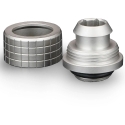 "Thermal Grizzly DeltaMate" compression fitting, brass, G1/4 inch thread, nickel, ST13, pack of 6 "Thermal Grizzly DeltaMate" compression fitting, brass, G1/4 inch thread, nickel, ST13, pack of 6