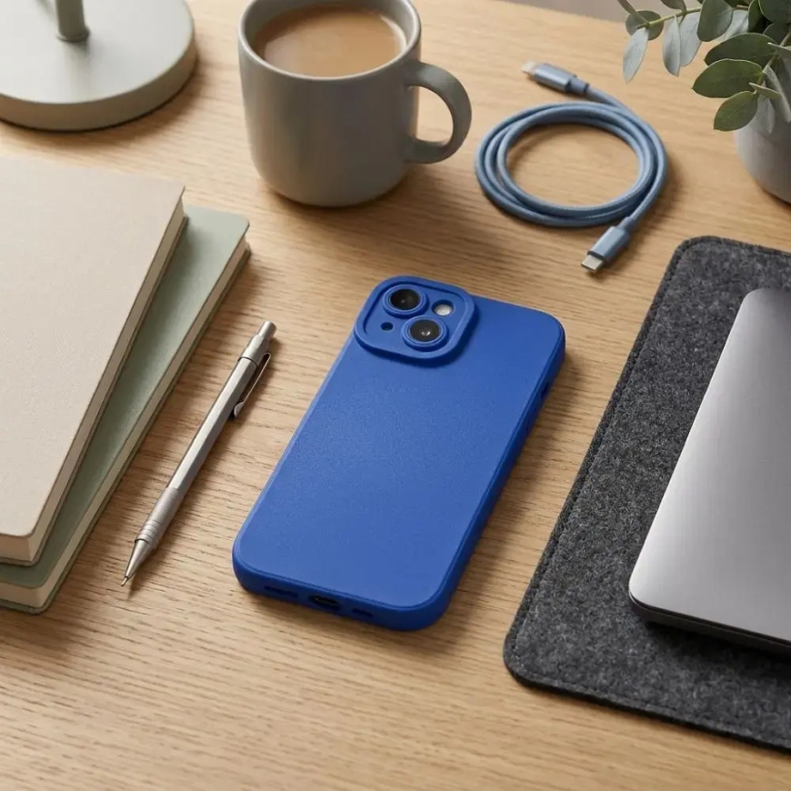 Matt 2.0 чехол для телефона iPhone 15 синий – 5