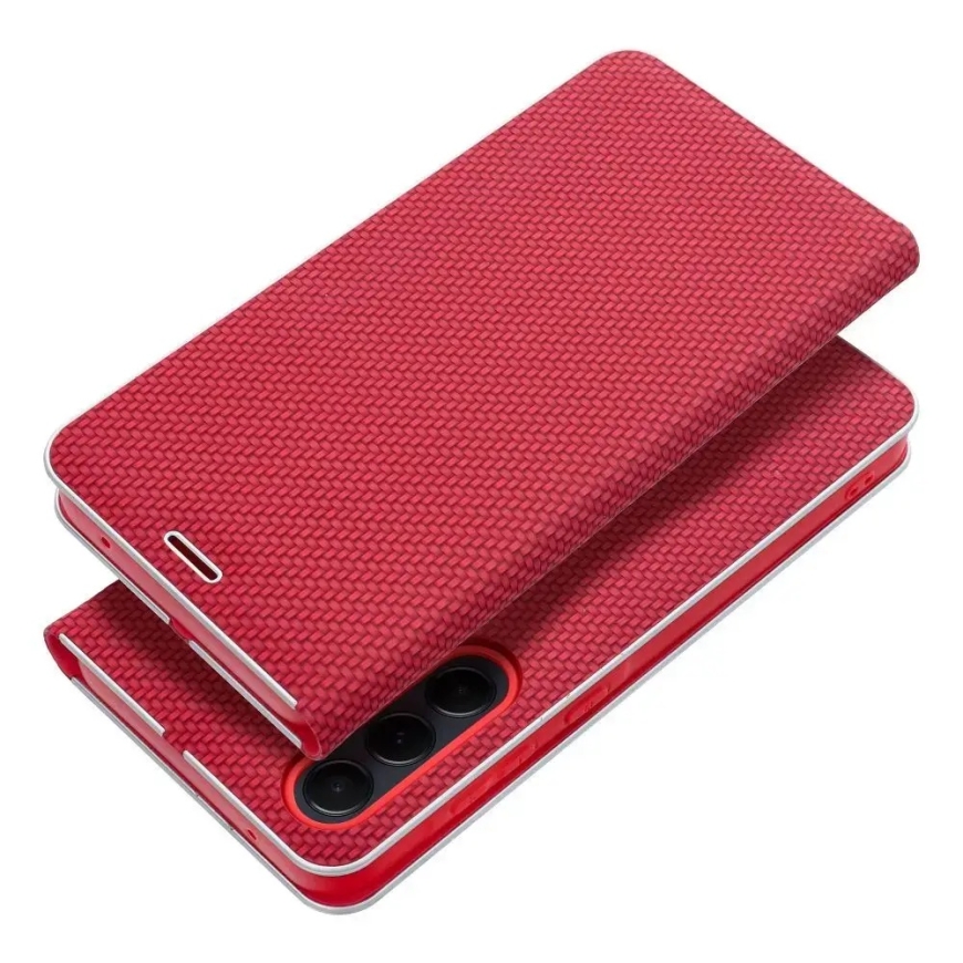 LUNA Book Carbon for XIAOMI Redmi Note 14 4G (GLOBAL - 163,25mm x 76,55mm x 8,16mm) red – 4