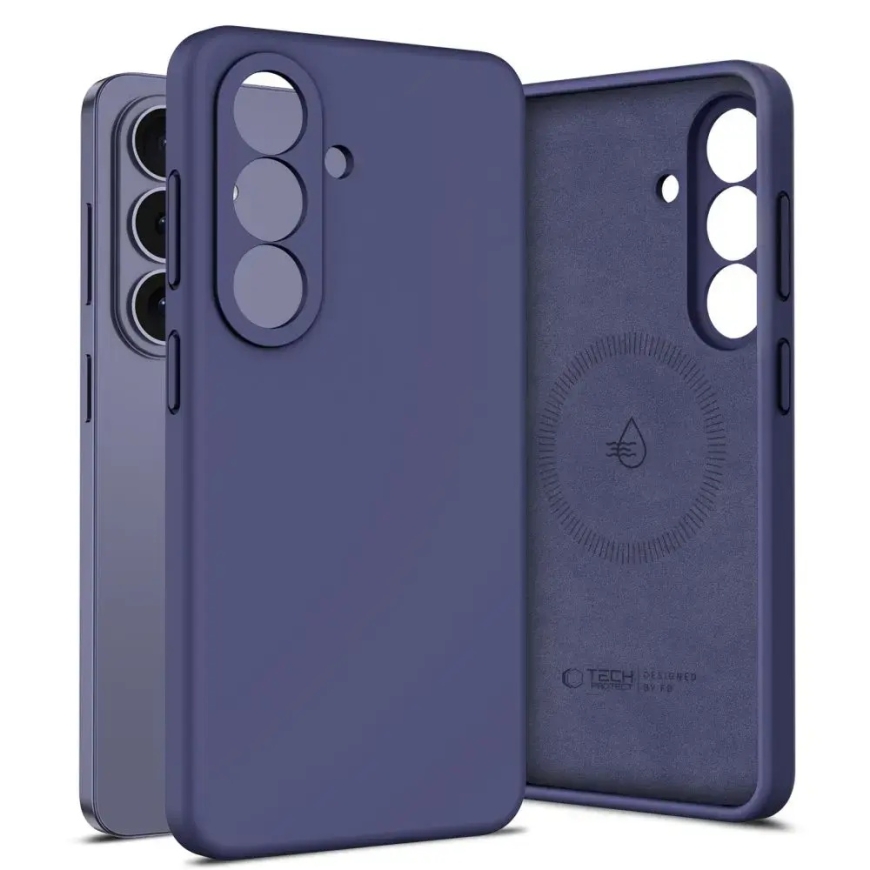 Tech-Protect Silicone telefono dėklas su MagSafe palaikymu Samsung Galaxy S26 (S942) violetinis – 2