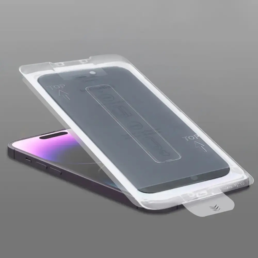Lujitettu lasi täyden liimanesteen privaatiukselle IPHONE 16 PRO/17 BLACK:lle – 5
