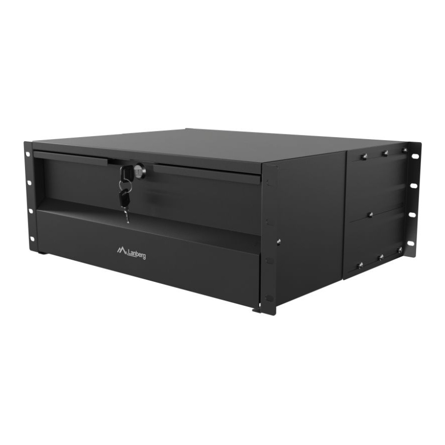 19" Drawer 4U/483x360 mm max load capacity up to 90 kg 4 point assembly, Black |