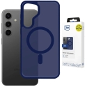 3mk Smoke MagCase telefono dėklas su MagSafe palaikymu Samsung Galaxy S24 (S921) mėlynas