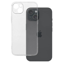 Ultra Clear 1mm puhelinsuojus iPhone 15 Plus -läpinäkyvä