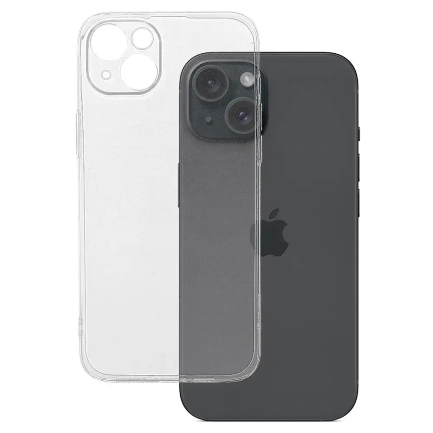 Ultra Clear 1mm telefoni ümbris iPhone 15 Plus läbipaistev