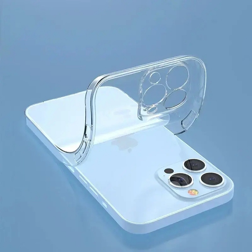 Ultra Clear 1mm telefono dėklas iPhone 15 Plus skaidrus – 3