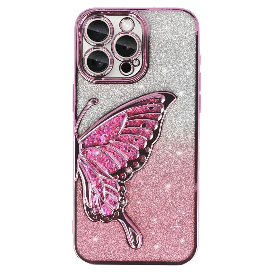Tel Protect Butterfly Water telefono dėklas iPhone 13 Pro rožinis – 2
