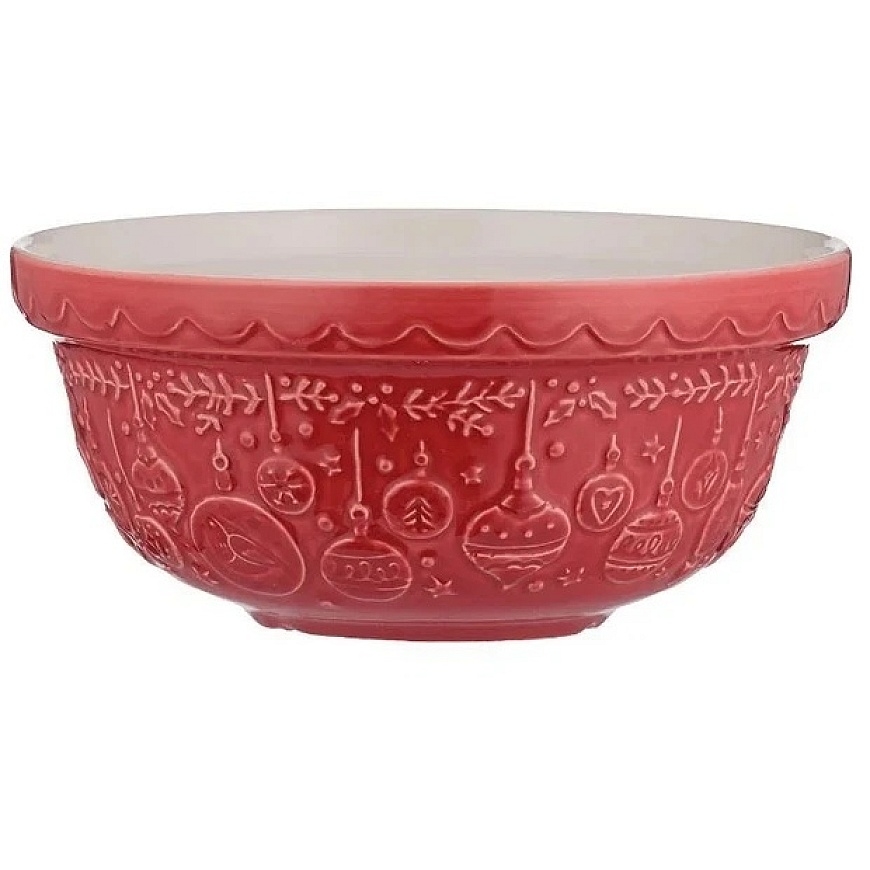 Ceramic Bowl 21 cm 1.1L DECK THE HALLS Red / Mason Cash