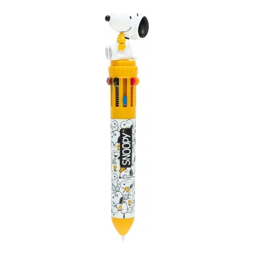 Snoopy – automatic ballpoint pen with 10 colors and 3D figurine from the "Lazy Days" collection – 2