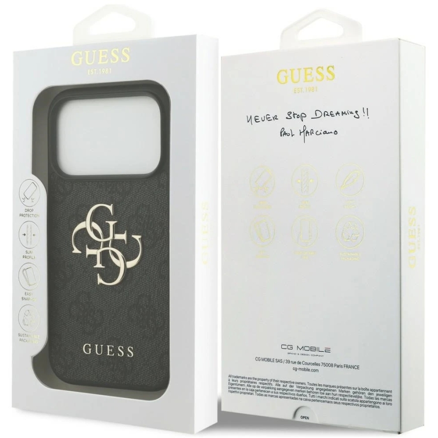Guess 4G Big Logo kate iPhone 17 Pro / 18 Pro jaoks – must – 2