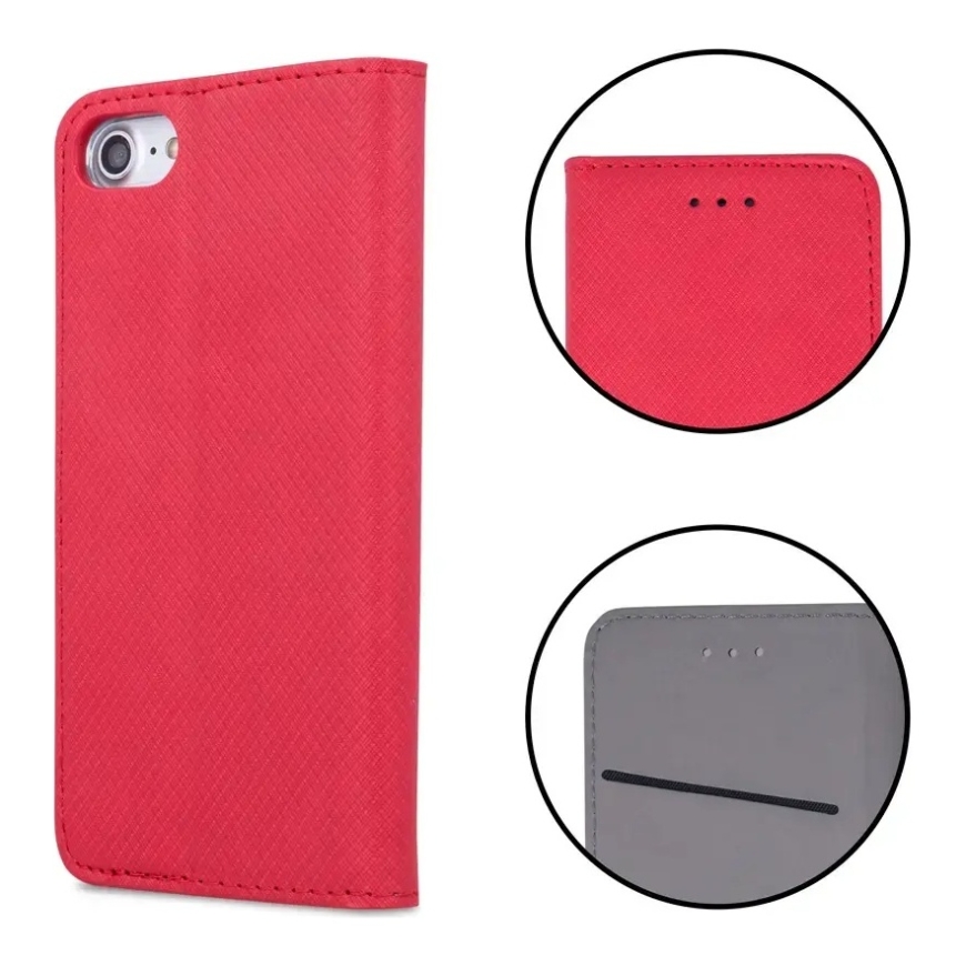 Smart Magnet case for Motorola Moto G75 red – 5